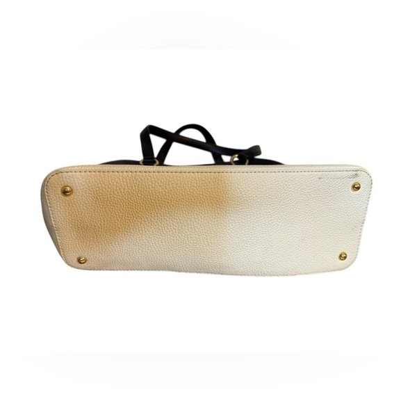 Ralph Lauren Black & White Two-Tone Cowhide Leather Purse - Picture 4 of 8